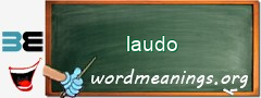 WordMeaning blackboard for laudo